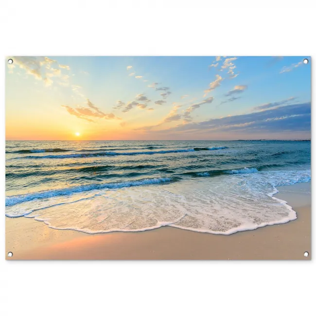 Tuinposter - Zonsondergang aan Zee