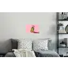 Augurken - Pot - Schaduw - Roze Muursticker klein -slaapkamer