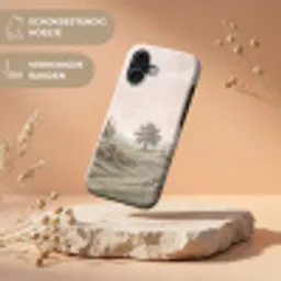 Heuvellandschap - Bomen - Natuur - Groen Toughcase MagSafe Apple iPhone 17 klein -USP_RandenV_NL