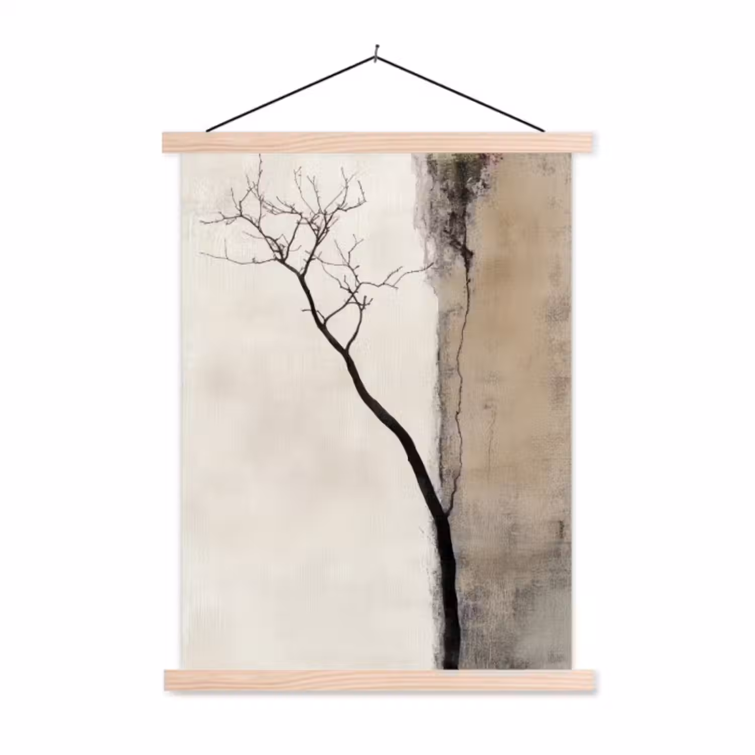Schoolplaat -  Wabi sabi - Plant - Beige