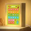 Alfabet - Educatief - Letters leren voor kinderen - Groen - Dieren Light Box met kabel klein -zzzz_3d_website