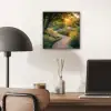 Pad - Bloemen - Park aluminium wit klein -sfeer5