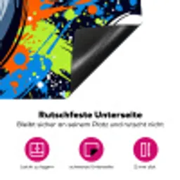 Sport - Ballen - Kleurrijk Inductie beschermer vinyl 3mm klein -zzzzzzz-lf-onderkant