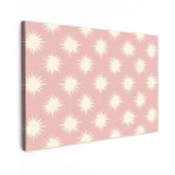 Zonnen - Patroon - Roze canvas 2cm klein 34 -z3d