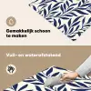 Bladeren - Klimop - Donkerblauw Inductie beschemer met haakjes klein -ky-schoon-nl