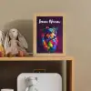Hond - Kleurrijk - Dier - Dierenhoofd Light Box met kabel (Kinderlampje) klein -sfeer2_kind