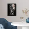 Vrouw - Bladgoud - Zwart - Huid - Luxe fotolijst zwart zonder passe partout klein -sfeer4