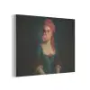 Vrouw - Portret - Kauwgombel PET vilt klein -3d