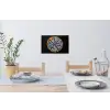 Pizza - Eten - Delftsblauw Muursticker klein -eettafel