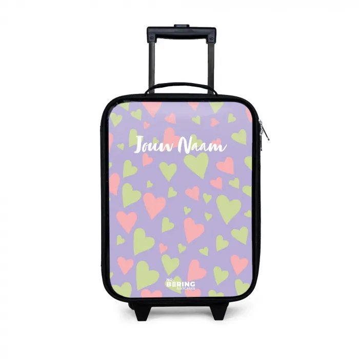 Lovely lila Kinderkoffer - Zwart klein -3d