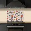 Muziek - Cassette - Patroon keuken achterwand spatscherm klein 900 -sfeer1