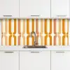 U-vorm - Retro - Oranje keuken achterwand 2 middel 871 -3d