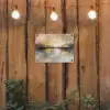 Abstract - Modern - Beige - Aesthetic - Goud tuinposter los doek klein -sfeer1