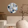 Abstract - Goud - Vormen Wandcirkel behangsticker klein -sfeer1