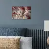 Goud - Marmer - Paars poster papier klein -sfeer2