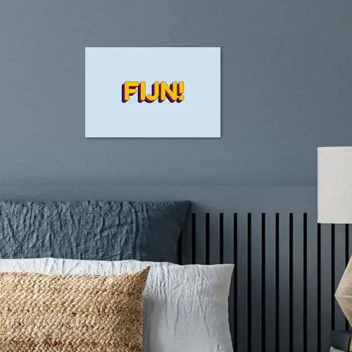 Fijn - Geel - Oranje poster papier klein -sfeer2