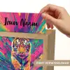 Tijger  - Wilde dieren - Kleurrijk - Verflook Light Box met kabel (Kinderlampje) klein -USP_websiteprintNL