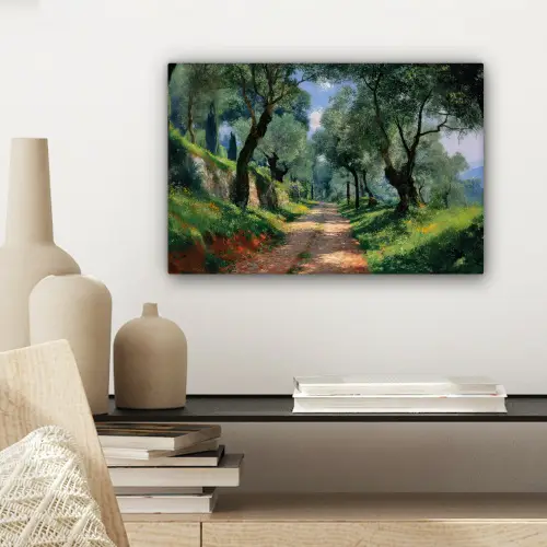 Pad - Bomen - Schaduw - canvas 2cm klein -sfeer6
