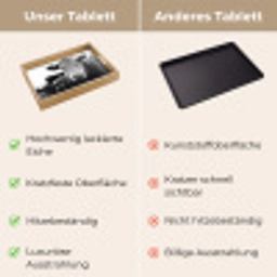 Koeien - Zwart - Wit Dienblad Rechthoek middel -USP_VergelijkingDE