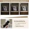 Stier - Hoorns - Snuit - Goud Light Box met batterij (Wandlamp) middel -USP_dimbaarNL