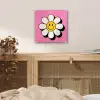 Smiley - Bloem - Roze plexiglas 5mm klein -sfeer4