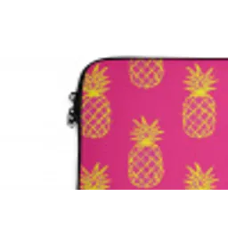 Ananas - Trendy - Roze laptophoes neopreen klein 279 -detail