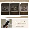 Tijger - Dieren - Portret - Luxe - Zwart Light Box met batterij (Wandlamp) middel -USP_dimbaarNL