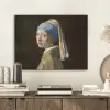 Meisje met de parel - Schilderij - Oude meesters - Vermeer PET vilt klein -sfeer1