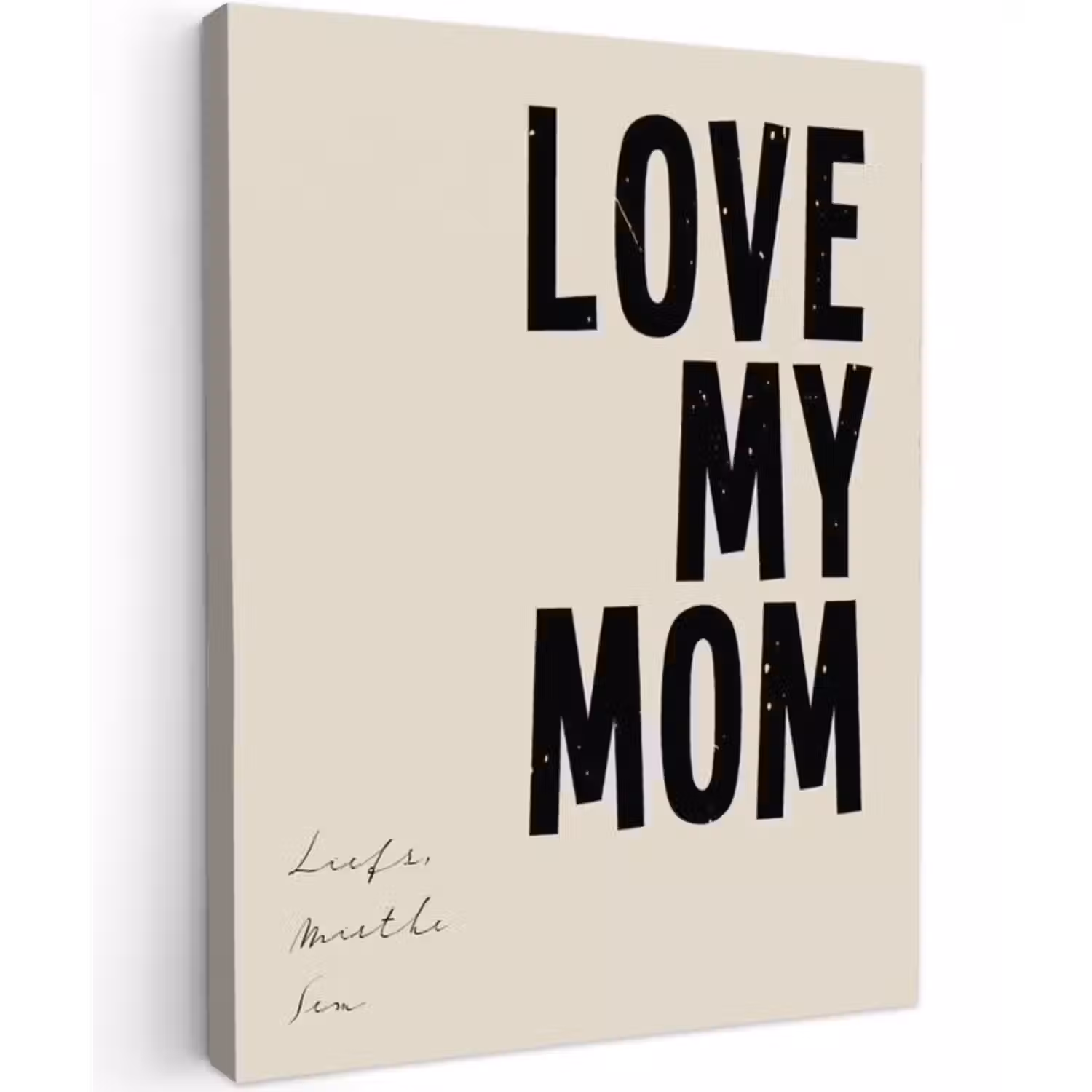 Gepersonaliseerd canvas schilderij - Love My Mom