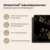 Midnachtstuin in Monochrome Goud Inductie beschermer vinyl 3mm middel -sfeer2