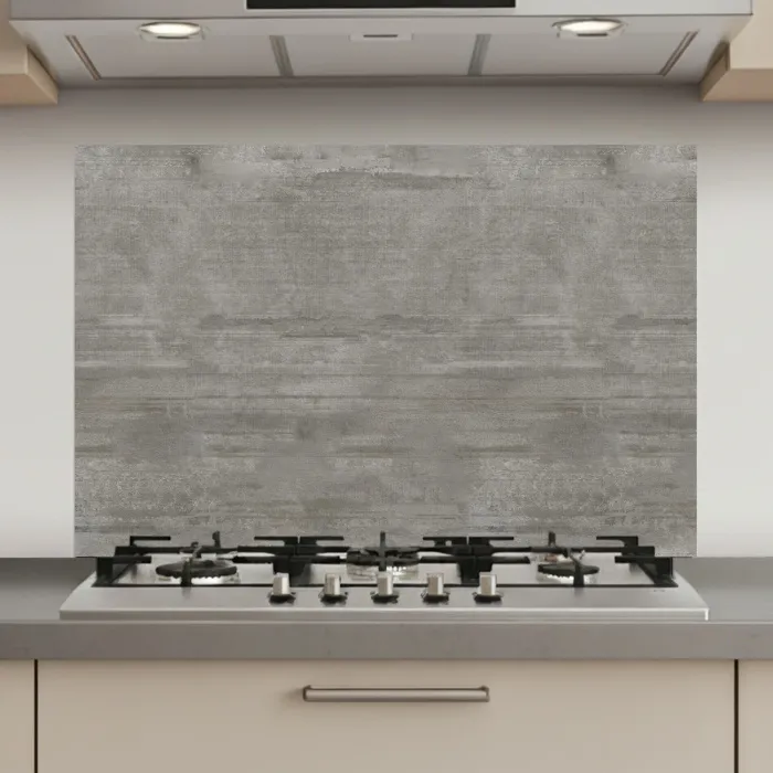 Patroon - Beton - Grijs keuken achterwand spatscherm klein 900 -3d_website