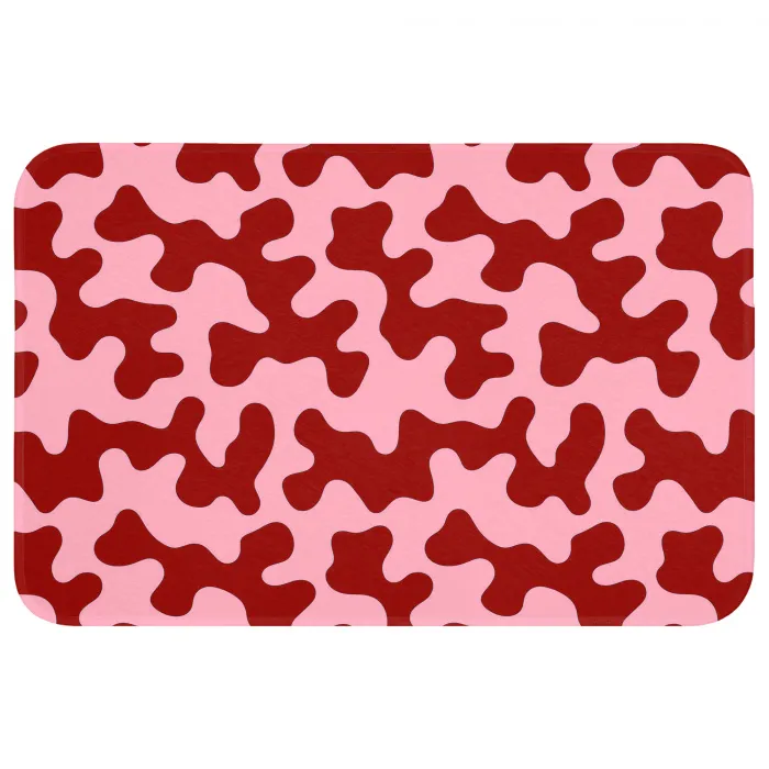 Modern - Abstract - Rood Badmat klein 997 -3d