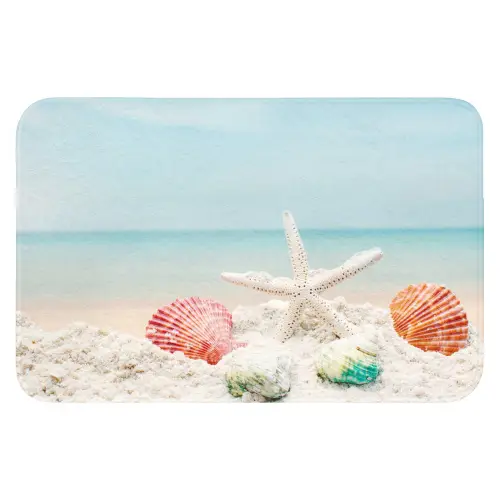 Strand - Zeester - Schelpen - Zee WCmat klein -3d