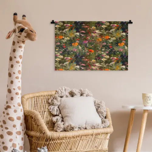Bloemenveld - Kleuren - Verf Wandkleed katoen klein 269 -wsfeer5_kind