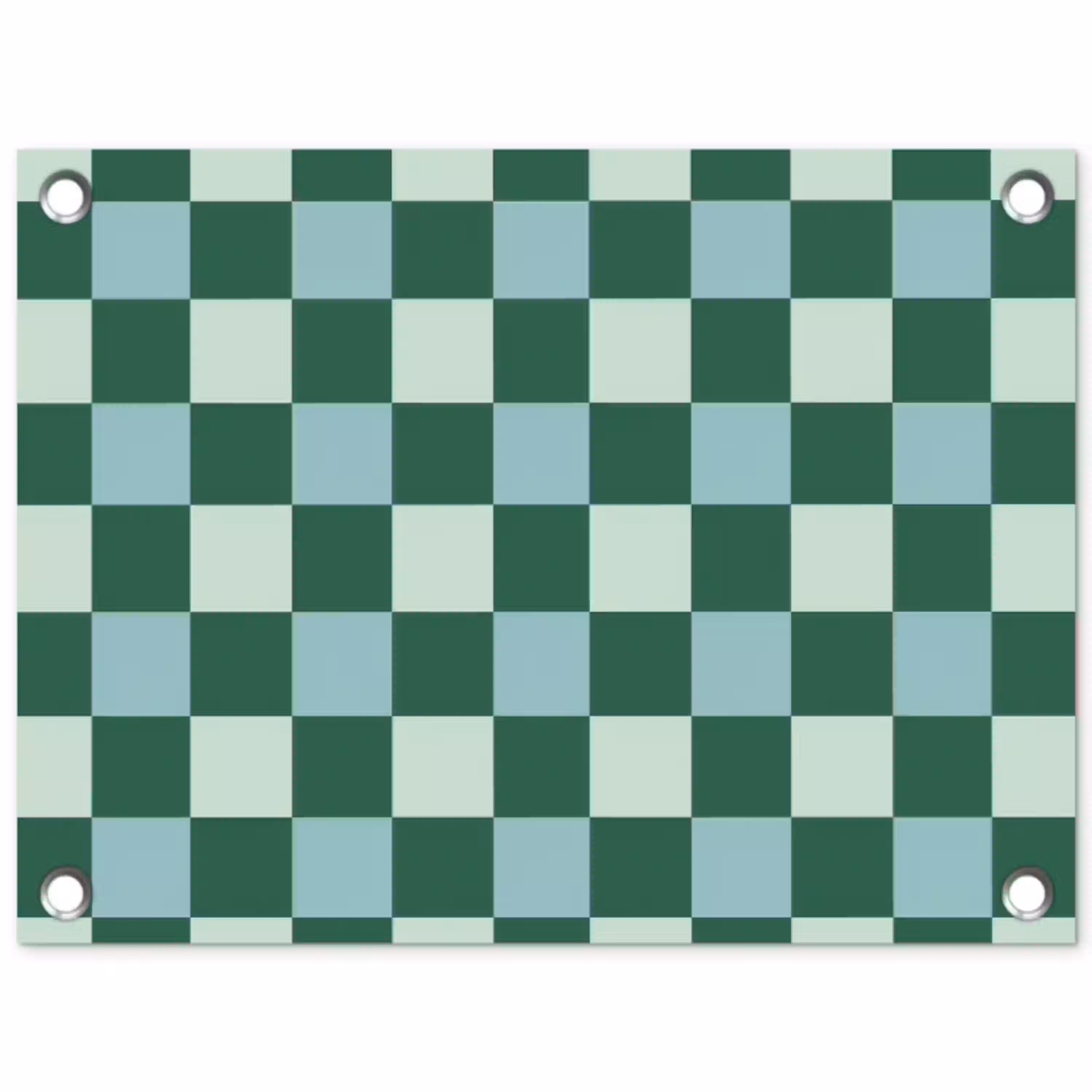 Schaakbord - Klassiek - Groen tuinposter los doek klein 239 -3d