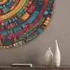 Mandala - Cirkels - Patronen Akoestische PET Vilt - Rond klein -sfeer5_closeup
