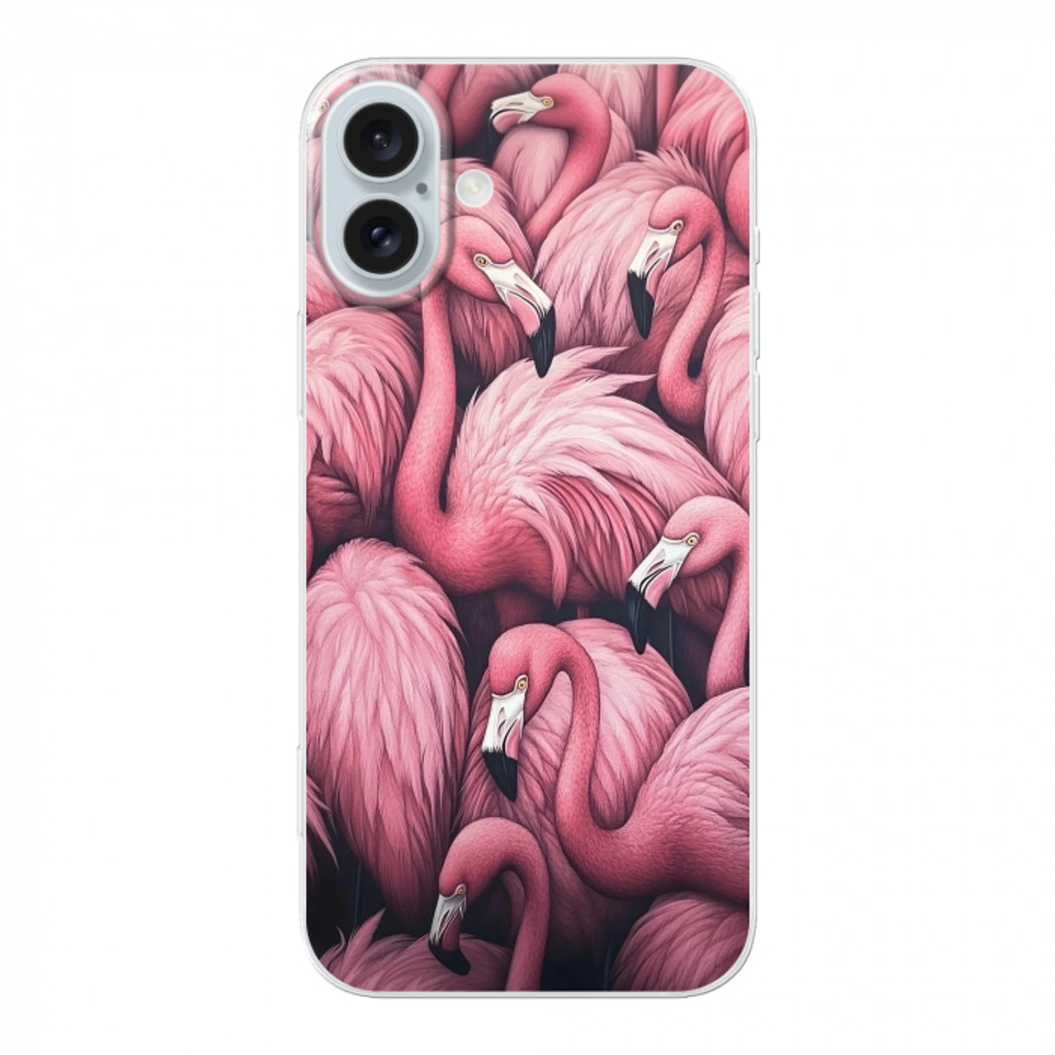 Flamingo - Roze - Dieren Apple iPhone 16 Plus klein -3d