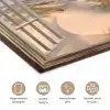 Doorkijk - Strand - Duinen - Natuur - Landschap poster papier klein -closeup_NL