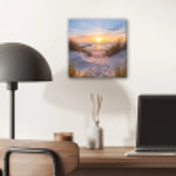 Strand - Zonsondergang - Natuur - Landschap aluminium wit klein -sfeer5