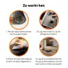 Delftsblauw - Goud - Burger Inductie beschermer vinyl 3mm klein -zzzzzzz-td-werking