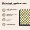 Schaak - Patroon - Groen Inductie beschermer vinyl 3mm middel 274 -vsfeer2_ENG