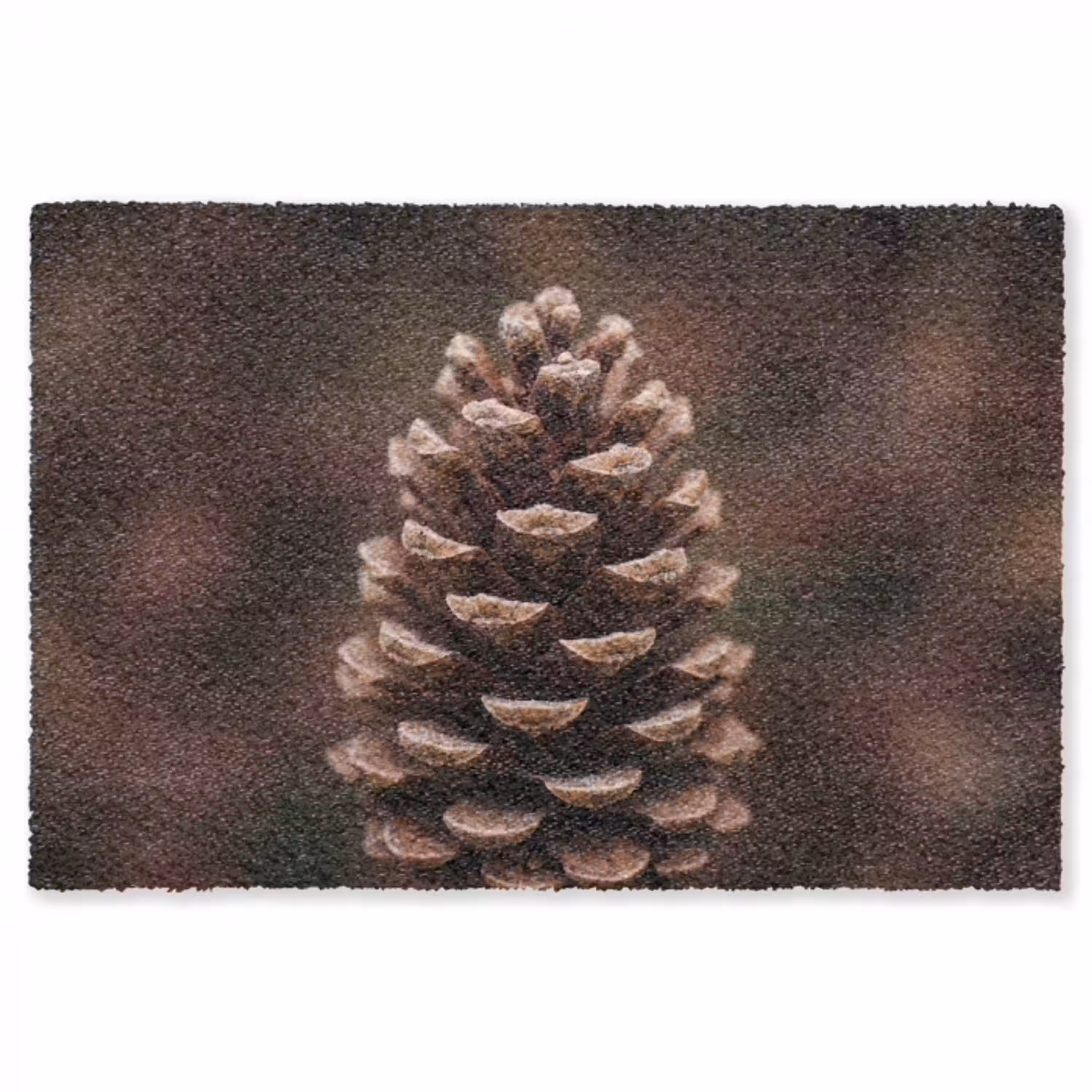 Dennenappel - Bos - Herfst - Bruin - Sfeervol Vloerkleed Rechthoek klein -3d