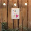 Hart - Valentijn - Tekst tuinposter los doek klein -sfeer1