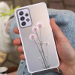 Bloemen - Bollen - Roze Hoesje Samsung Galaxy A52 5G met koord klein -sfeer3