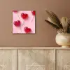 Lollies - Hartjes - Roze aluminium wit klein -sfeer4