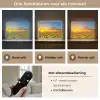 Bloemen - Zonnebloem - Zonsondergang - Nacht - Oranje Light Box met batterij (Wandlamp) middel -USP_lichtkleurNL
