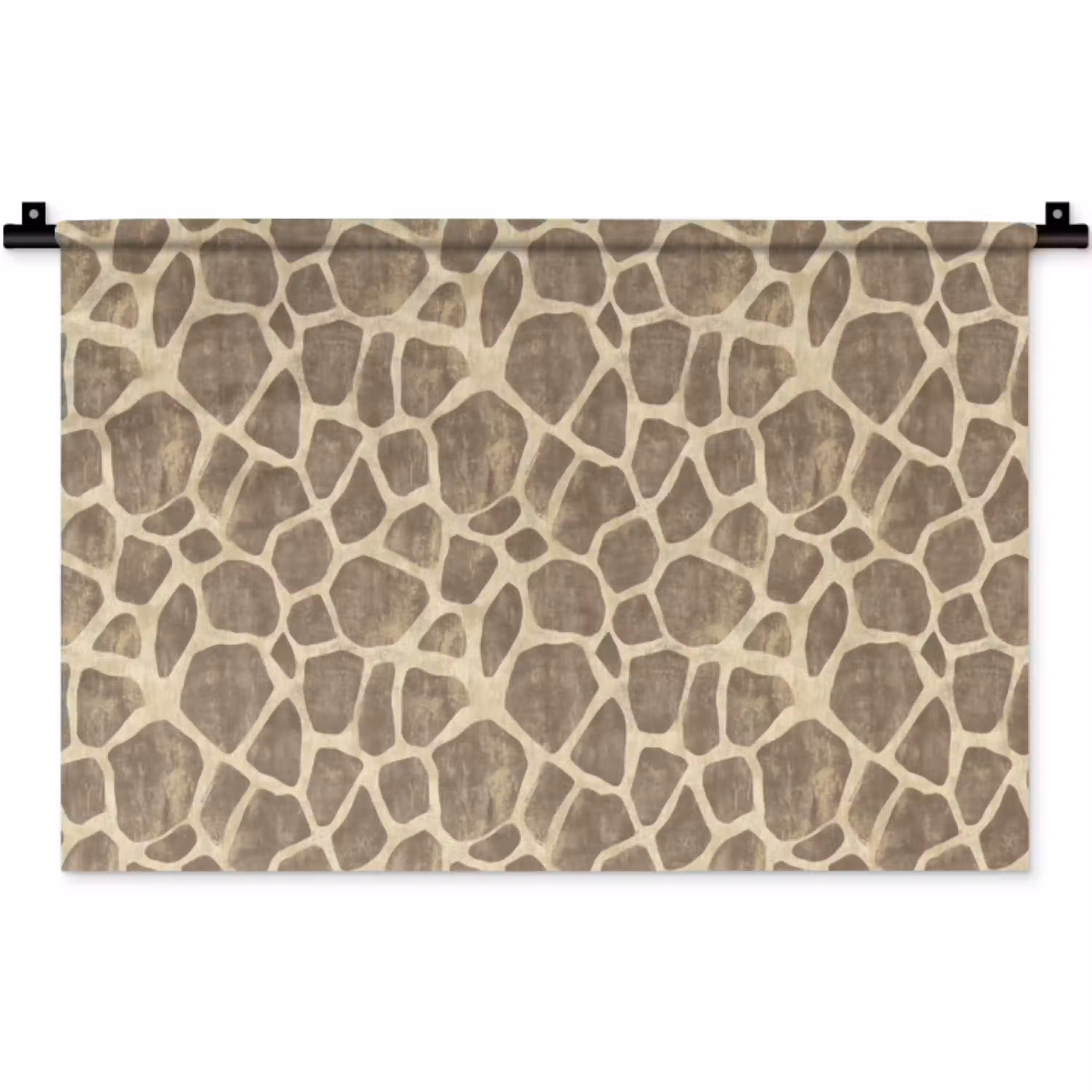 Giraf - Patroon - Beige - Bruin Wandkleed katoen klein 269 -zz3d