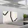 Roze - Minimalisme - Design keuken achterwand spatscherm klein -3d_schuin