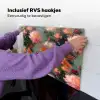 Dahlia - Bloemen - Patroon Inductie beschemer met haakjes klein 777 -ky-ophangen-nl