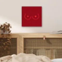 Minimalistisch - Lijnillustratie - Rood aluminium wit klein -sfeer3